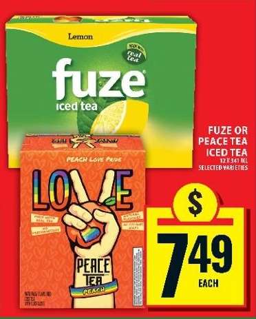 Fuze or Peace Tea Iced Tea