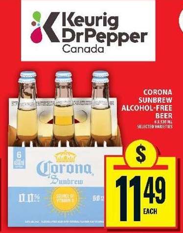 CORONA SUNBREW ALCOHOL-FREE BEER