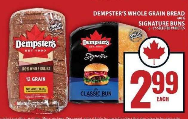 Dempster's Whole Grain Bread & Signature Buns