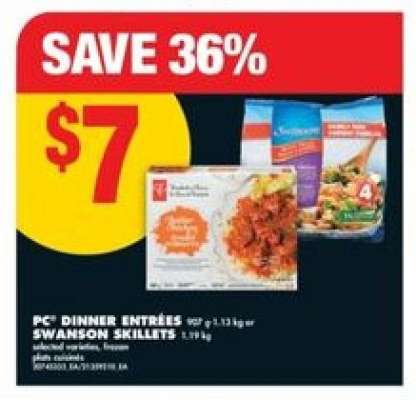 PC Dinner Entrées / Swanson Skillets