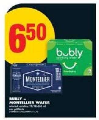 Bubly or Montellier Water