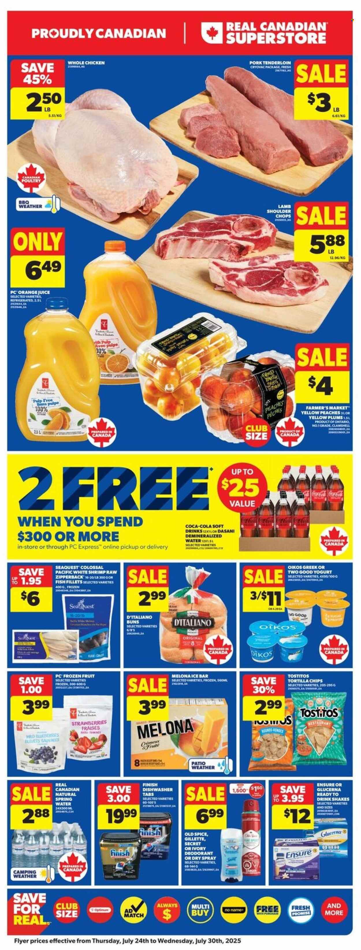 Real Canadian Superstore flyer - July 24, 2025 - July 30, 2025. Page 1