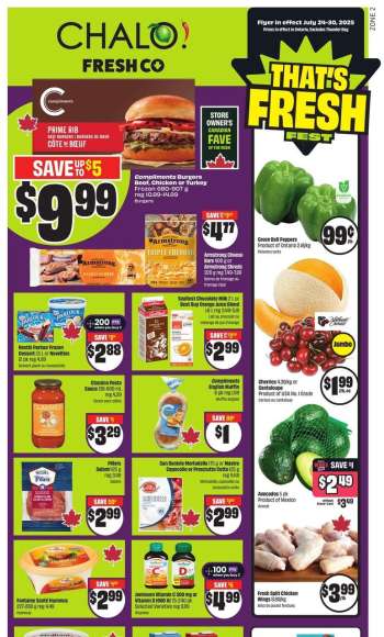 Chalo! FreshCo. Flyer - July 24, 2025 - July 30, 2025.