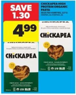 Chickapea High Protein Organic Pasta