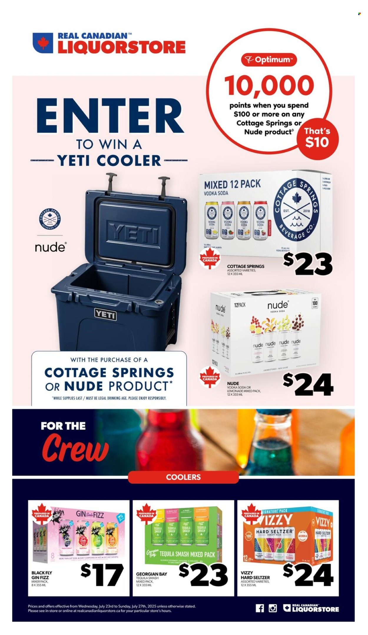 Real Canadian Liquorstore flyer - July 23, 2025 - July 27, 2025. Page 1