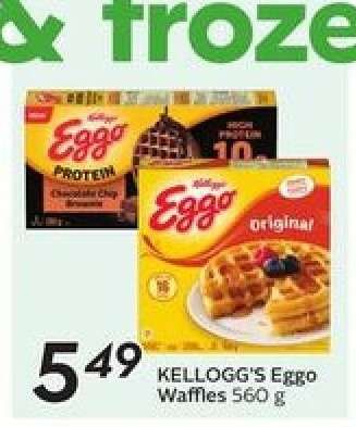 KELLOGG'S Eggo Waffles 560 g