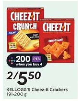 KELLOGG’S Cheez-It Crackers