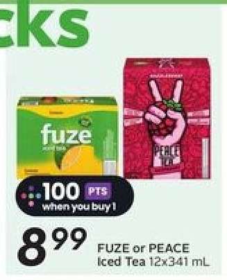 FUZE or PEACE Iced Tea