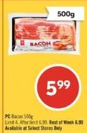 PC BACON 500g