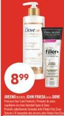 AVEENO, JOHN FRIEDA, DOVE