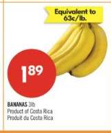 BANANAS 3lb