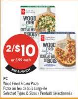 PC WOOD FIRED FROZEN PIZZA