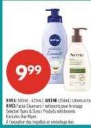 NIVEA, AVEENO Lotions