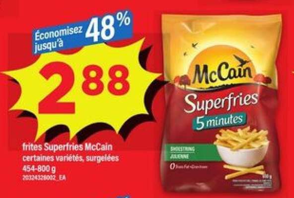 FRITES SUPERFRIES MCCAIN