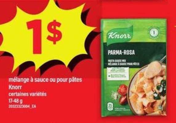 Knorr mélange à sauce ou pour pâtes