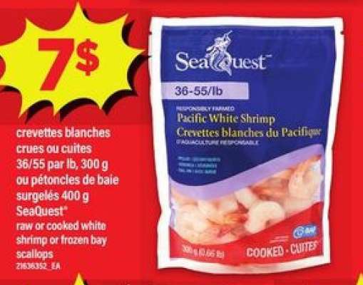 Seaquest Pacific White Shrimp
