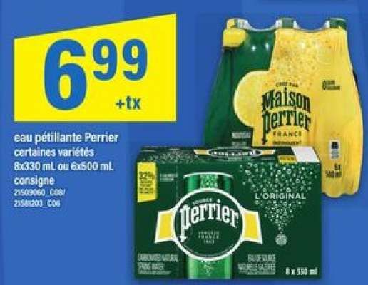 EAU PÉTILLANTE PERRIER