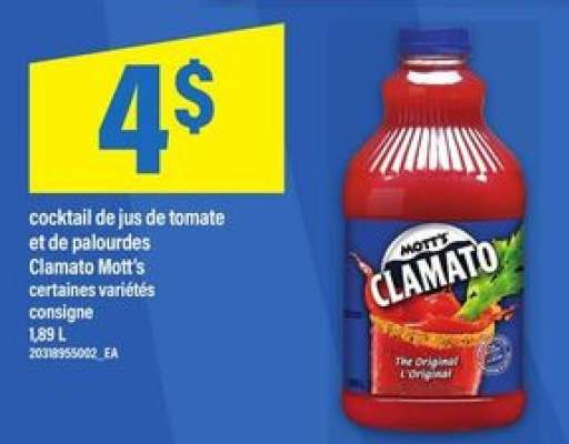 Clamato Mott's