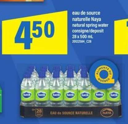 eau de source naturelle Naya