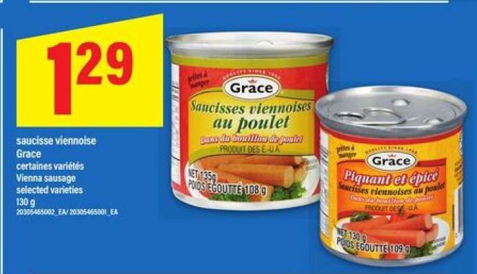 saucisse viennoise Grace