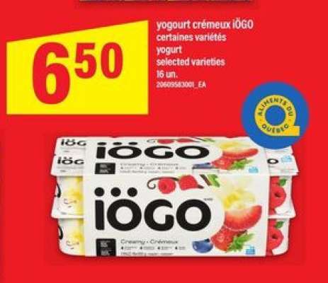 YOGOURT CRÉMEUX IÖGO