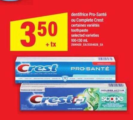 Crest Pro-Santé ou Complete Crest