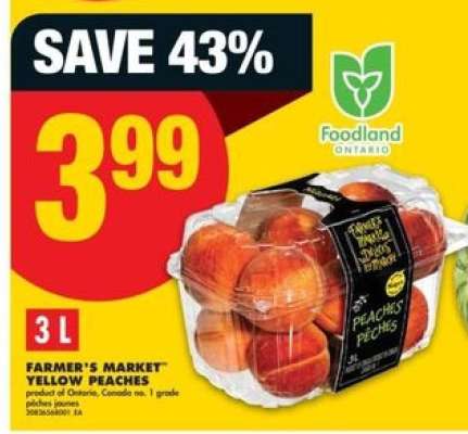 FARMER'S MARKET YELLOW PEACHES