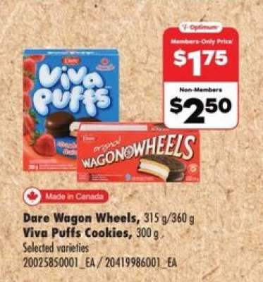 Dare Wagon Wheels / Viva Puffs Cookies