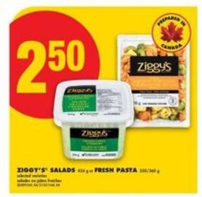 Ziggy's Salads or Fresh Pasta