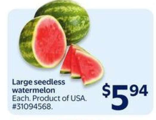 Large Seedless Watermelon