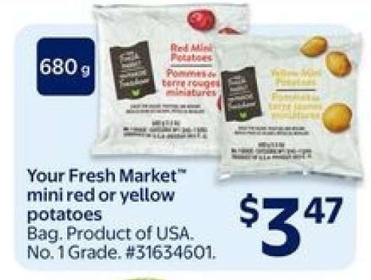 Your Fresh Market Mini Red or Yellow Potatoes