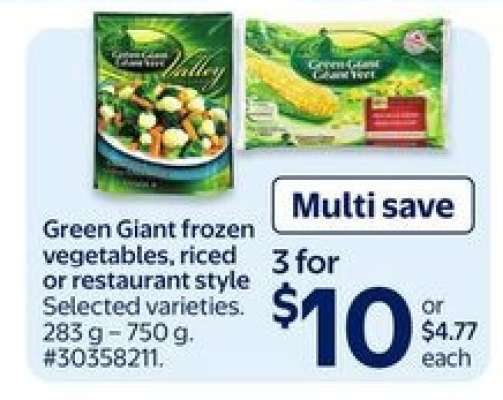 Green Giant Frozen Vegetables
