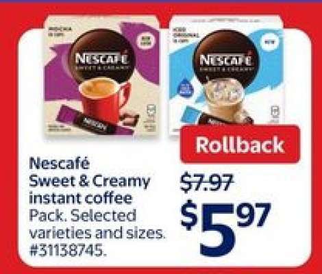 NESCAFÉ SWEET & CREAMY INSTANT COFFEE