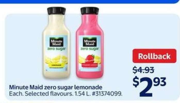 Minute Maid Zero Sugar Lemonade