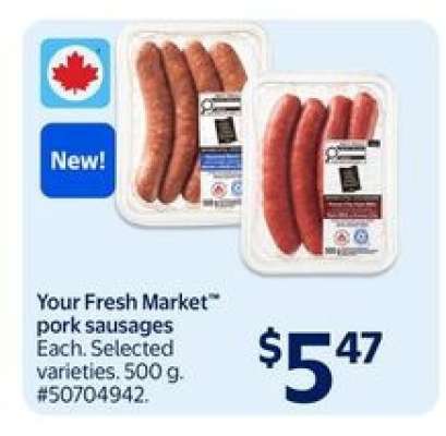 Your Fresh Market™ pork sausages