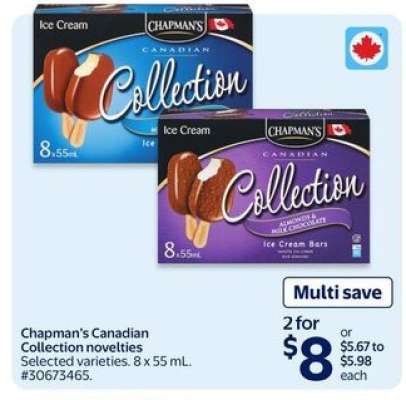 Chapman's Canadian Collection Novelties