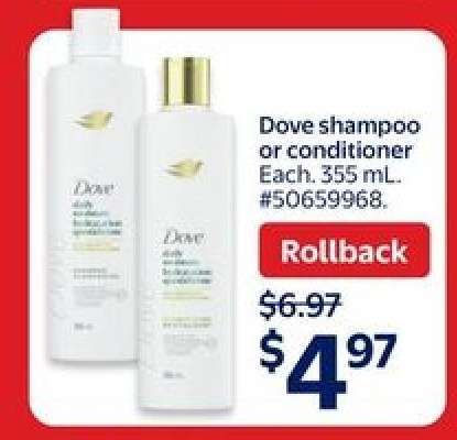 Dove Shampoo or Conditioner