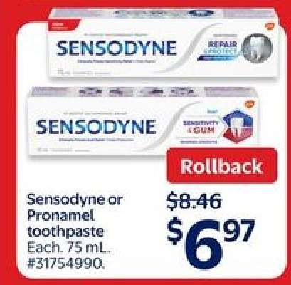 Sensodyne or Pronamel Toothpaste