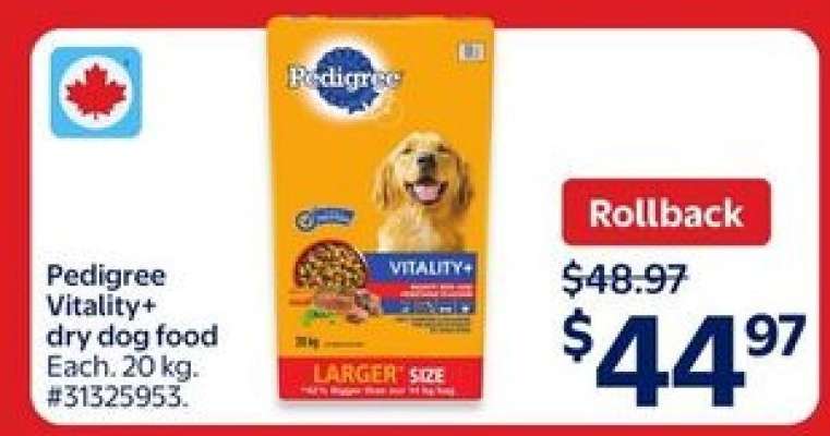 Pedigree Vitality Dry Dog Food