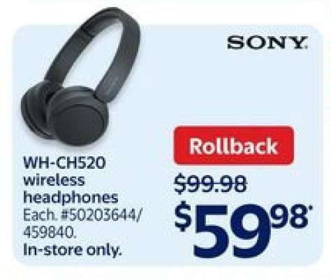 WH-CH520 wireless headphones