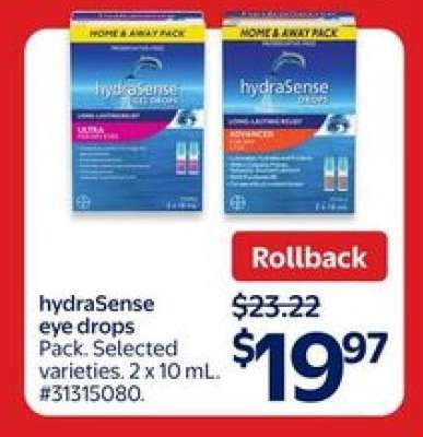 HYDRASENSE EYE DROPS