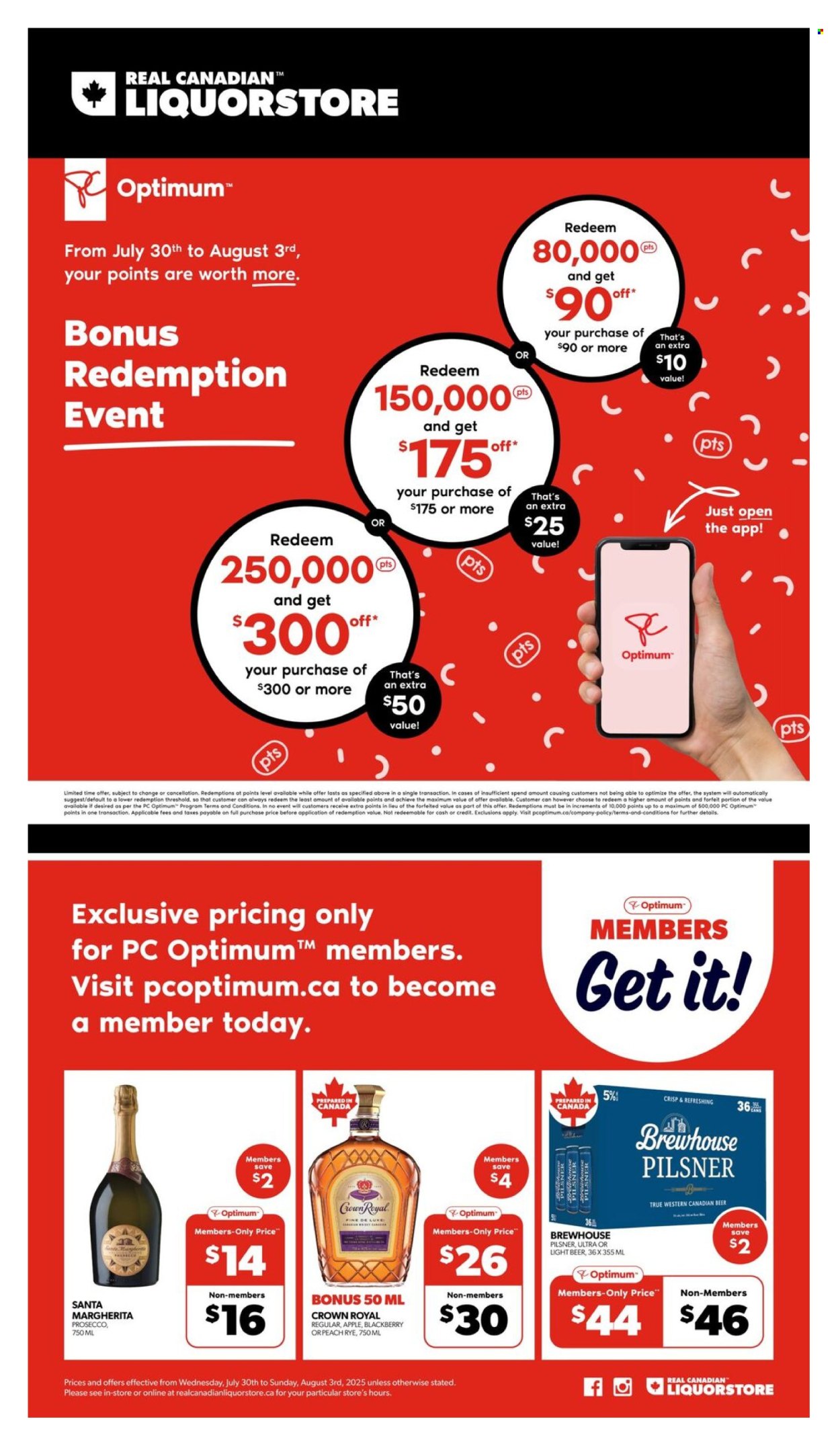 Real Canadian Liquorstore flyer - July 30, 2025 - August 03, 2025. Page 1