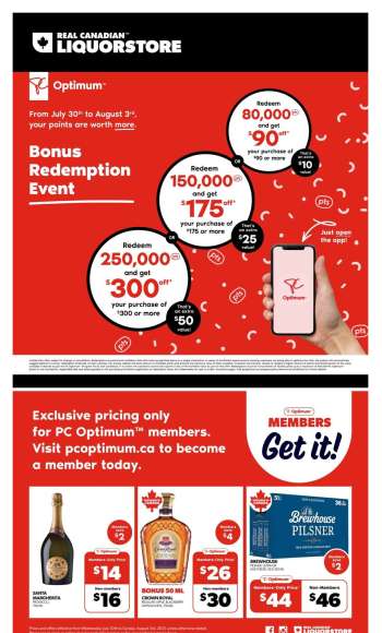 Real Canadian Liquorstore Flyer - July 30, 2025 - August 03, 2025.