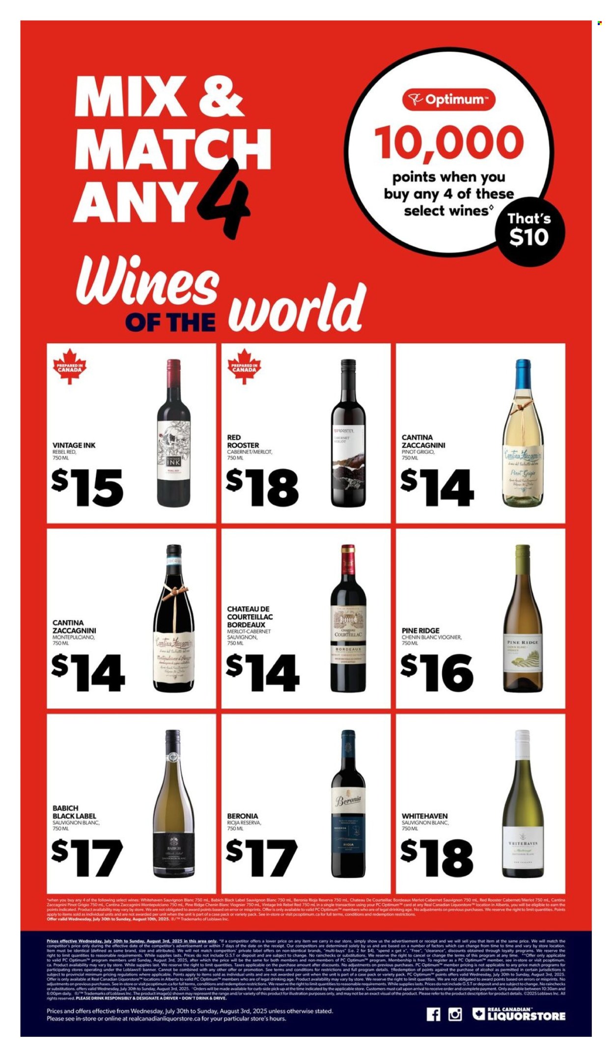 Real Canadian Liquorstore flyer - July 30, 2025 - August 03, 2025. Page 9