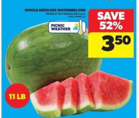 WHOLE SEEDLESS WATERMELONS