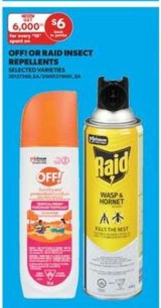 OFF! or Raid Insect Repellents