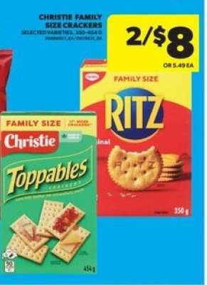 CHRISTIE FAMILY SIZE CRACKERS