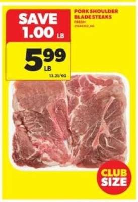 Pork Shoulder Blade Steaks