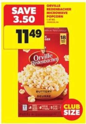 Orville Redenbacher Microwave Popcorn