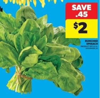 BUNCHED SPINACH
